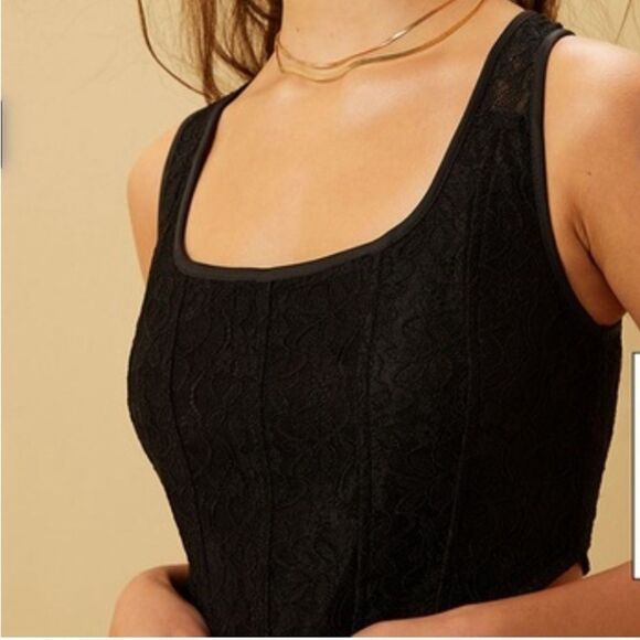 PACSUN BEVERLY AND BECK LACE CORSET TANK TOP- Size XS- NWTS - Picture 6 of 7
